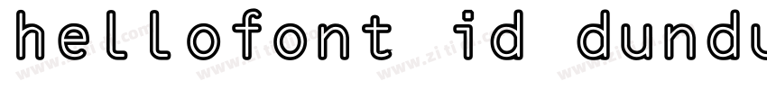 hellofont id dundun字体转换